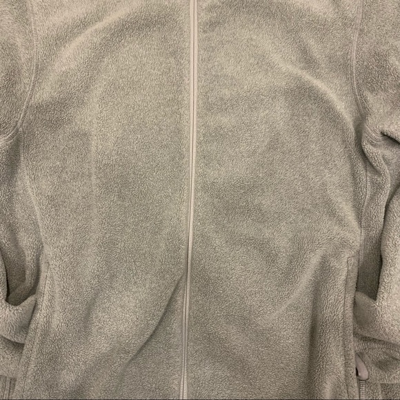 Uniqlo Fleece Jacket Light Gray Size M - Picture 2 of 6
